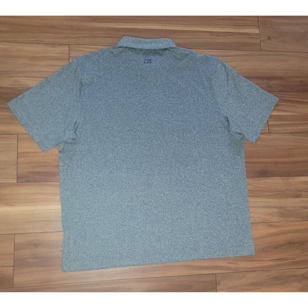 Cutter & Buck LMU Gray Polo Shirt Breathable DryTec 50UPF+ Men Size L NEW Loyola - Picture 5 of 6